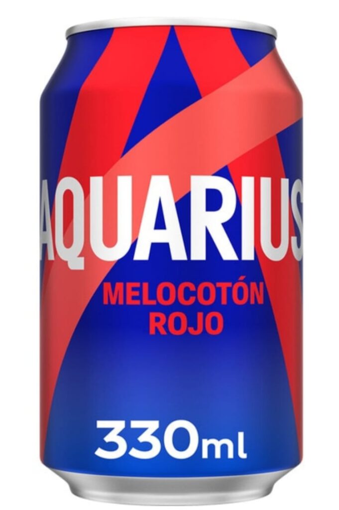 acuarius de melocoton rojo lata 33cl.